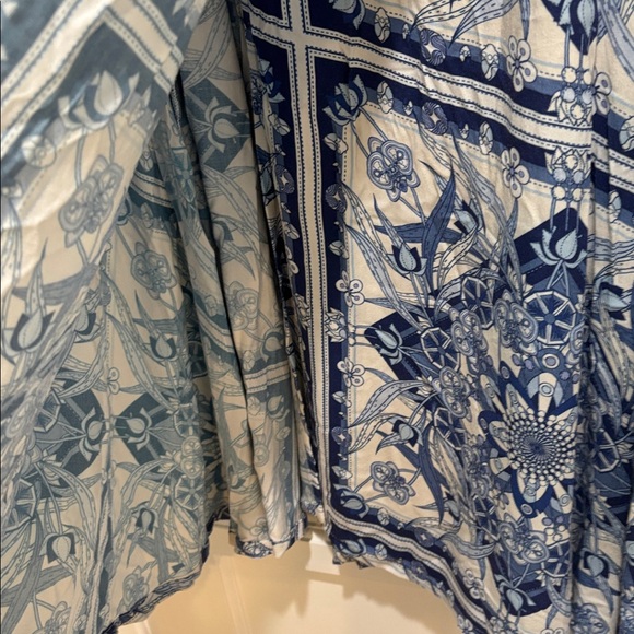 Scully Scarf Print midi wrap skirt medium - Picture 6 of 8